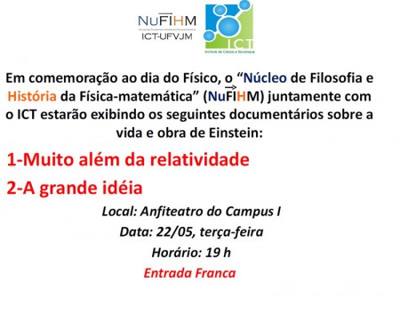 DOCUMENTÁRIO SOBRE A VIDA E OBRA DE EINSTEIN